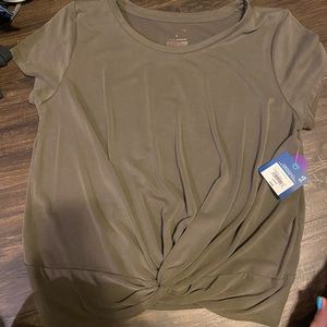New olive blouse in large